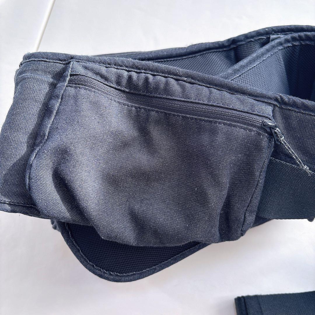 【セット】ポルバンアドバンス ヒップシート+シングルショルダー　デニムブラック