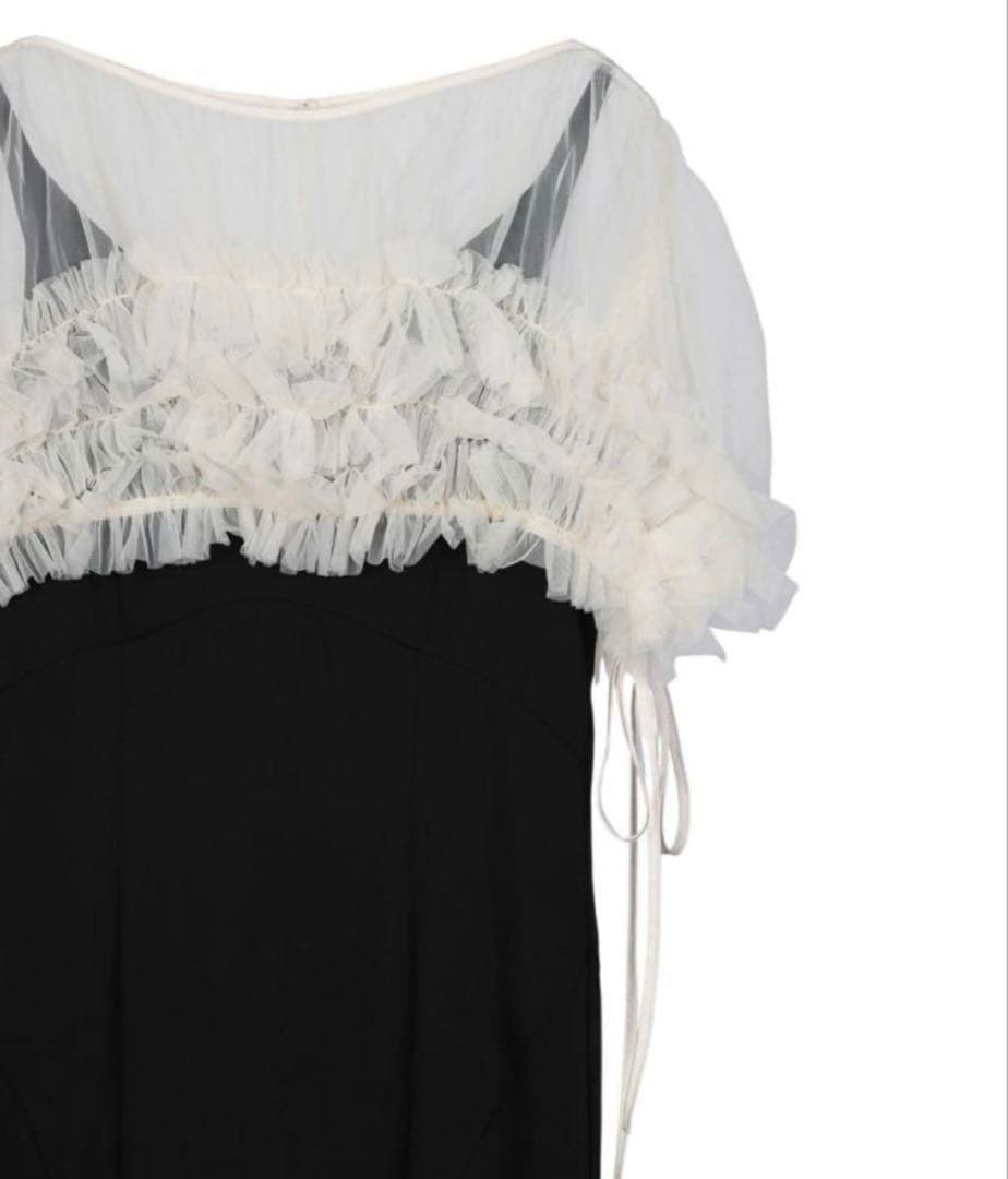 【美品】【ANDRESD】ボリュームソフトチュールドレス