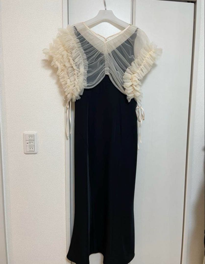 【美品】【ANDRESD】ボリュームソフトチュールドレス