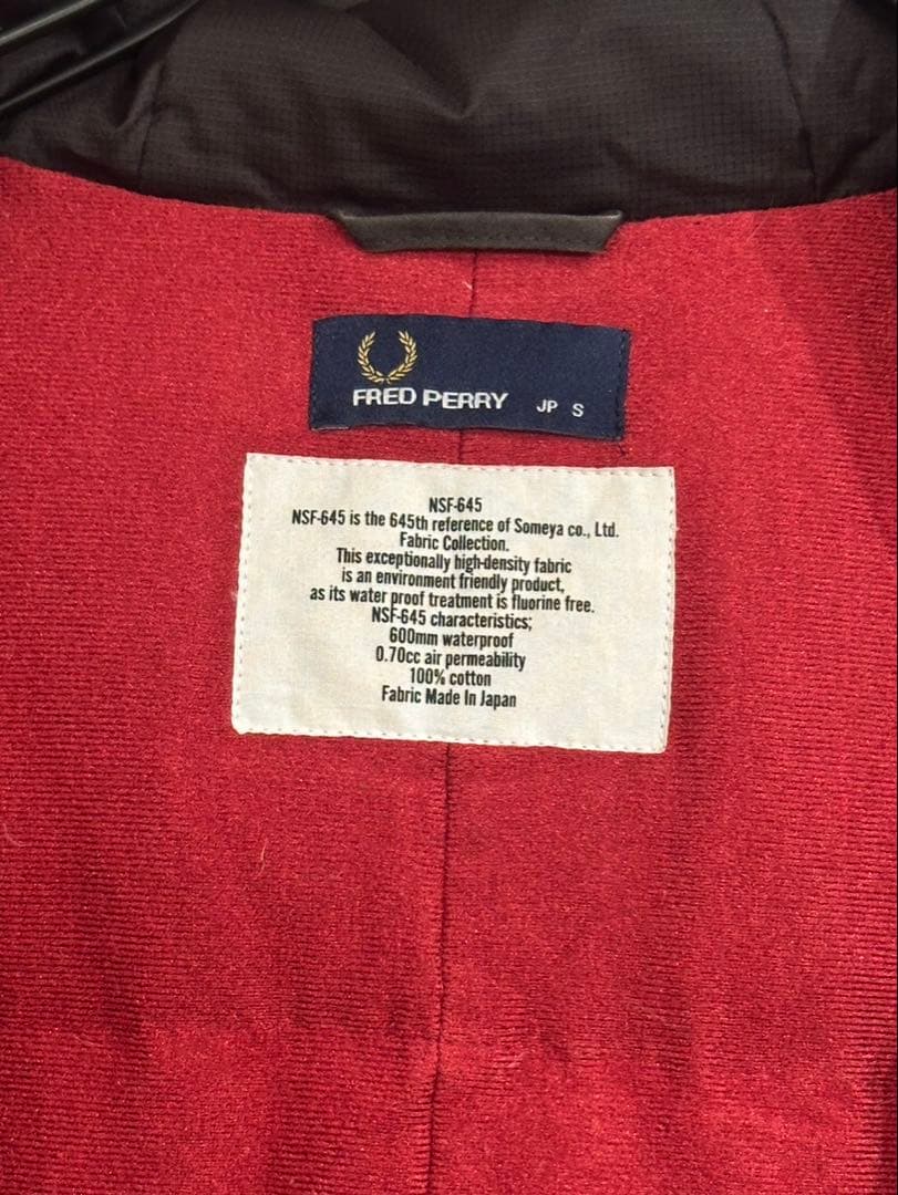 FRED PERRY ダウン ジャケット モッズ コート