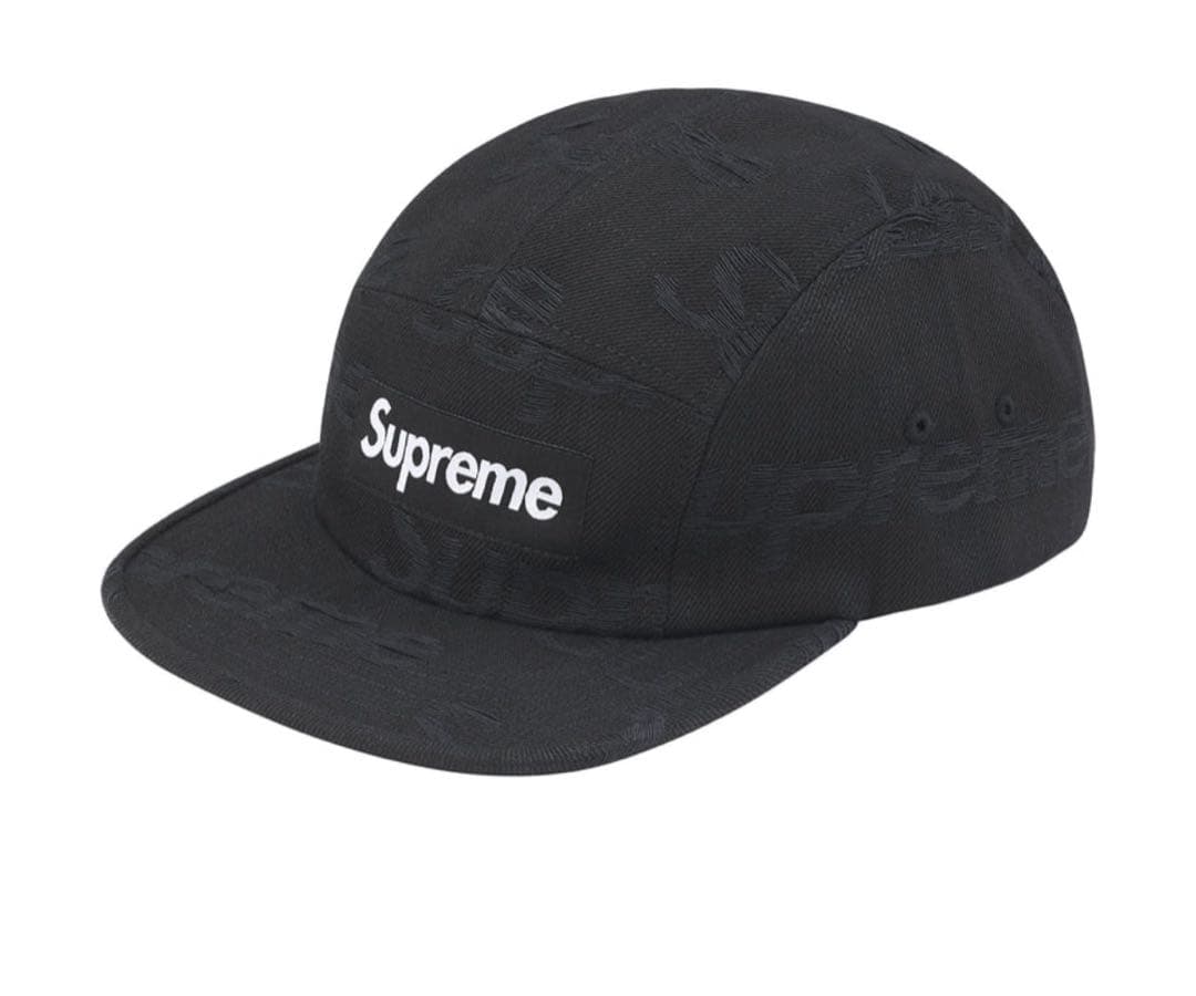 帽子 Supreme Jacquard Logos Denim Camp Cap