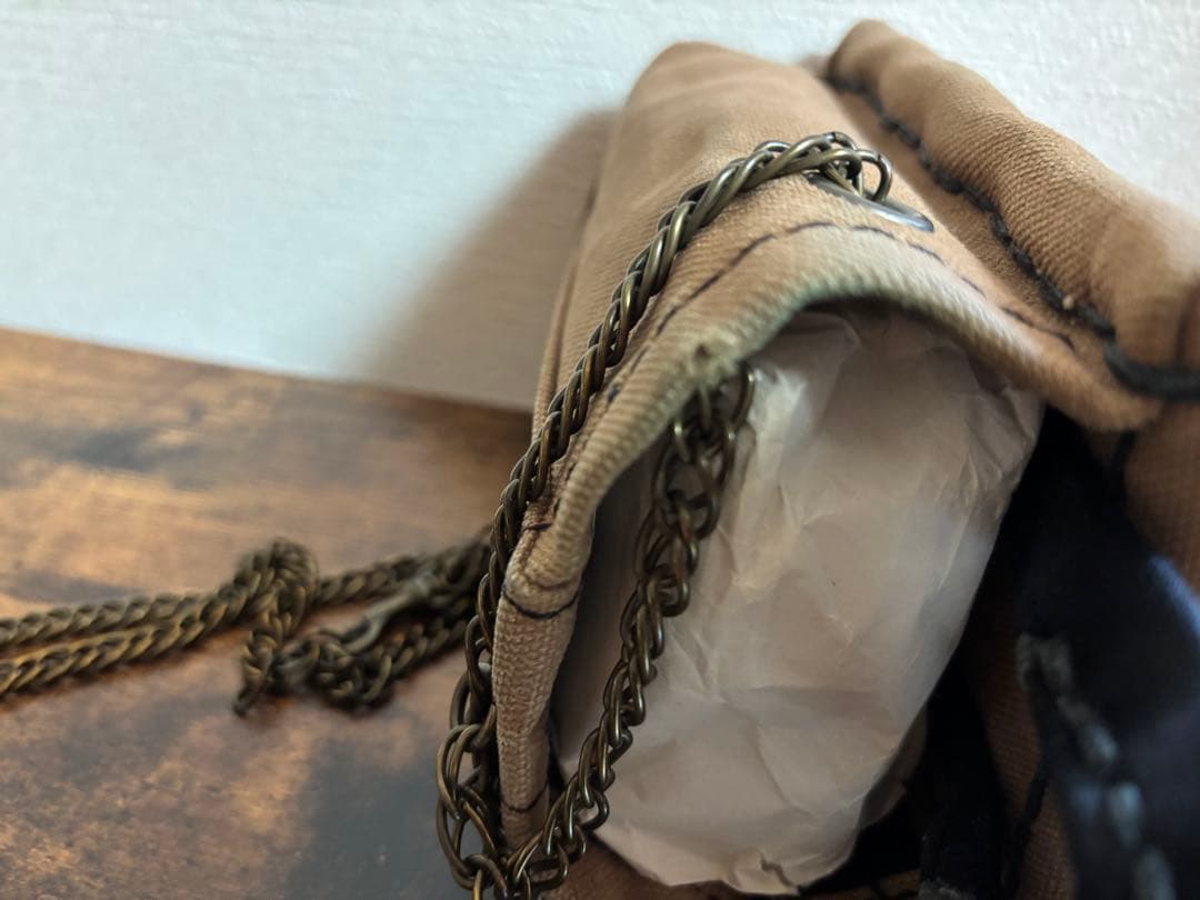 ebagos エバゴス　キャンバス　チェーンポシェット