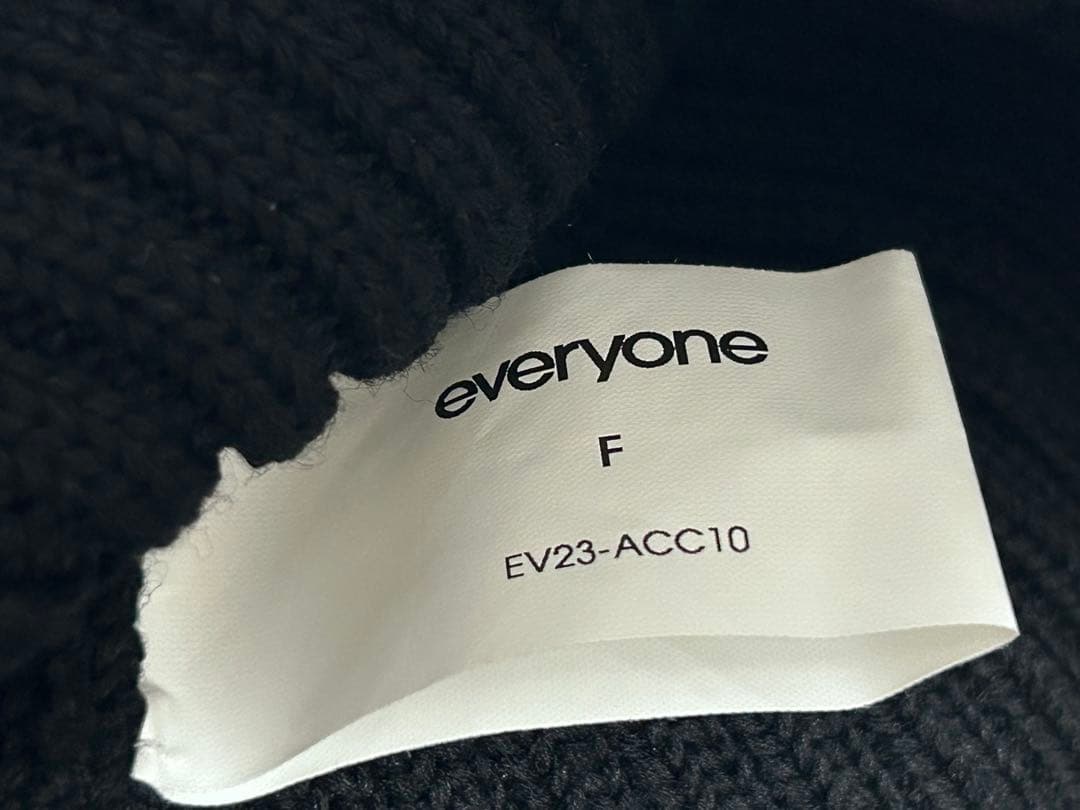 美品 everyone basic beanie BLACK エブリワン