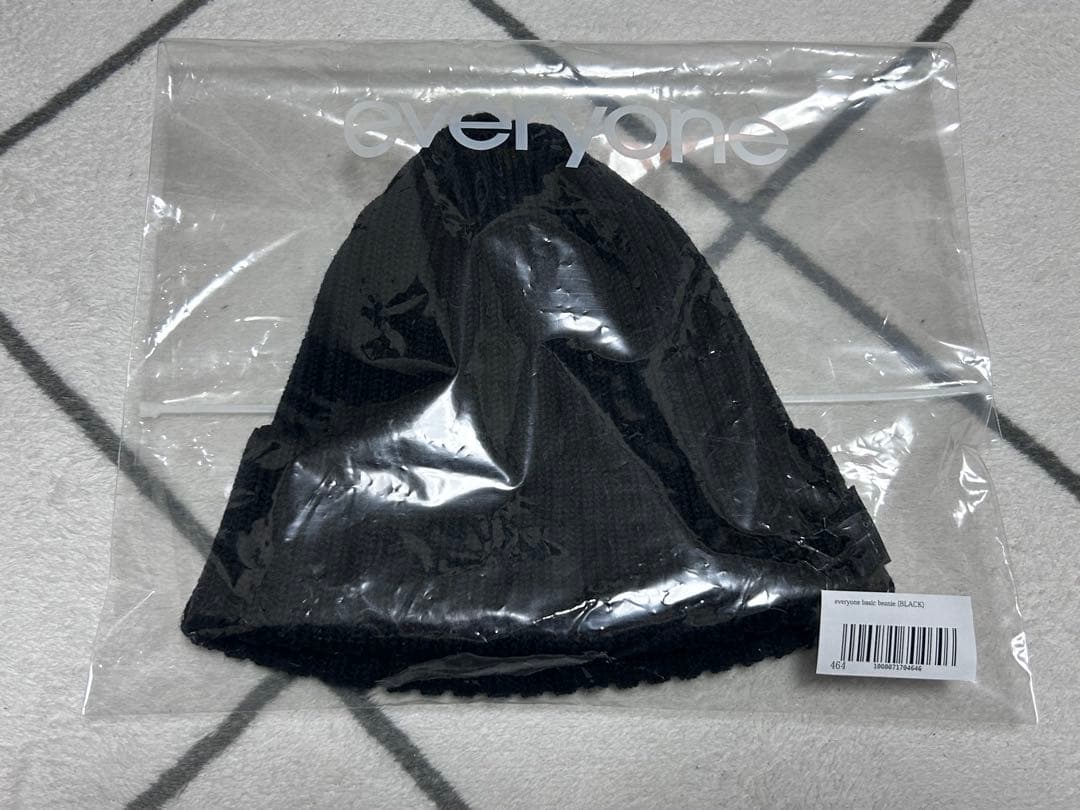 美品 everyone basic beanie BLACK エブリワン