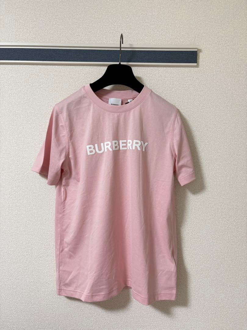 【新品未使用】バーバリー ロゴTシャツ ピンク XS