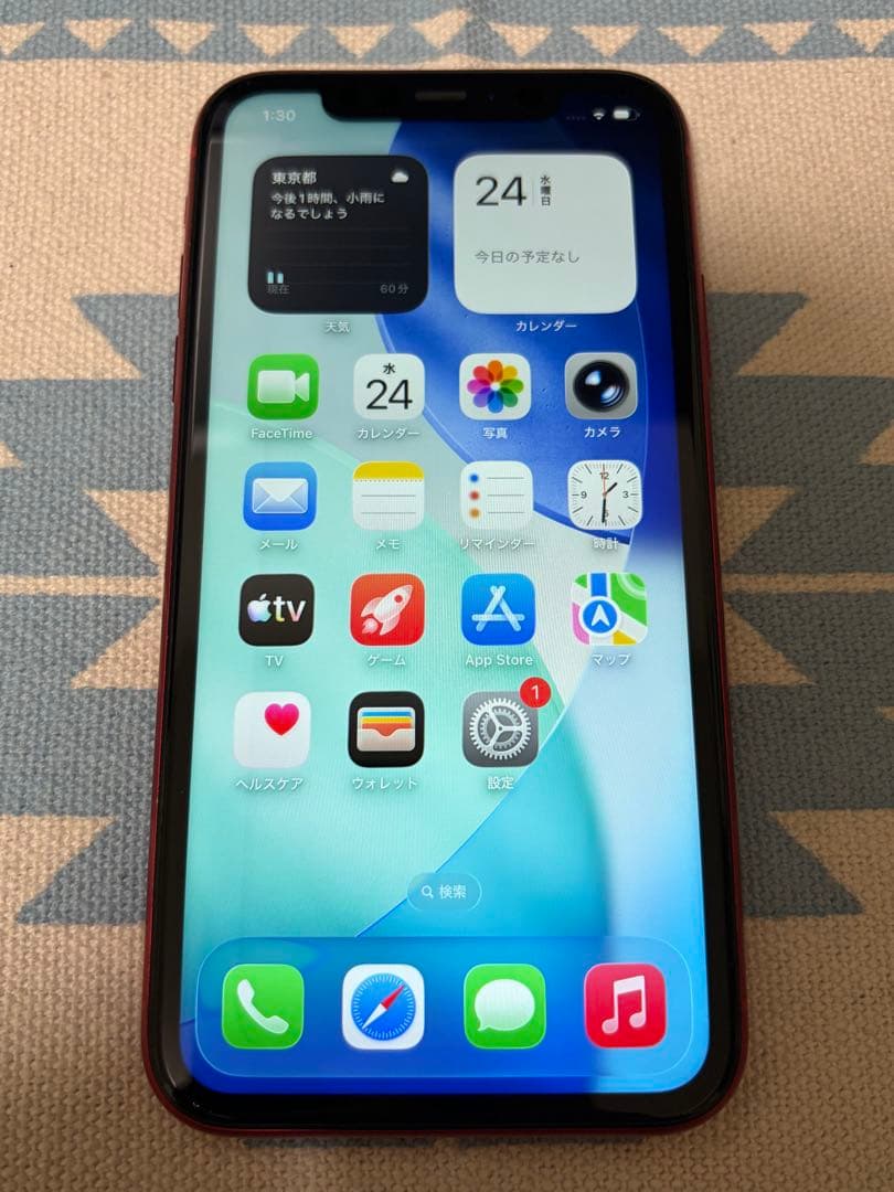 iPhone11 128GB 本体 レッド iOS26搭載 修理歴無し