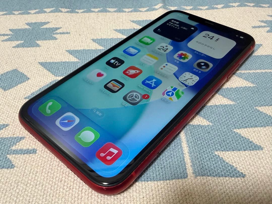 iPhone11 128GB 本体 レッド iOS26搭載 修理歴無し