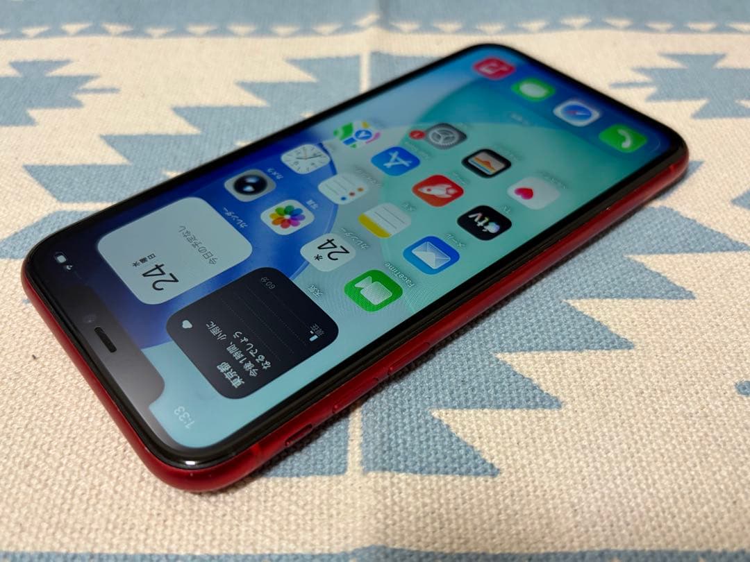 iPhone11 128GB 本体 レッド iOS26搭載 修理歴無し