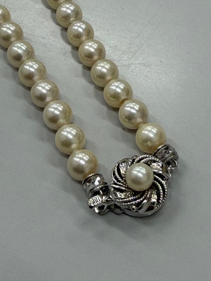 レ*ン様 横浜そごう　パールネックレス　7ミリ玉　約46センチ　本真珠　留め具シ