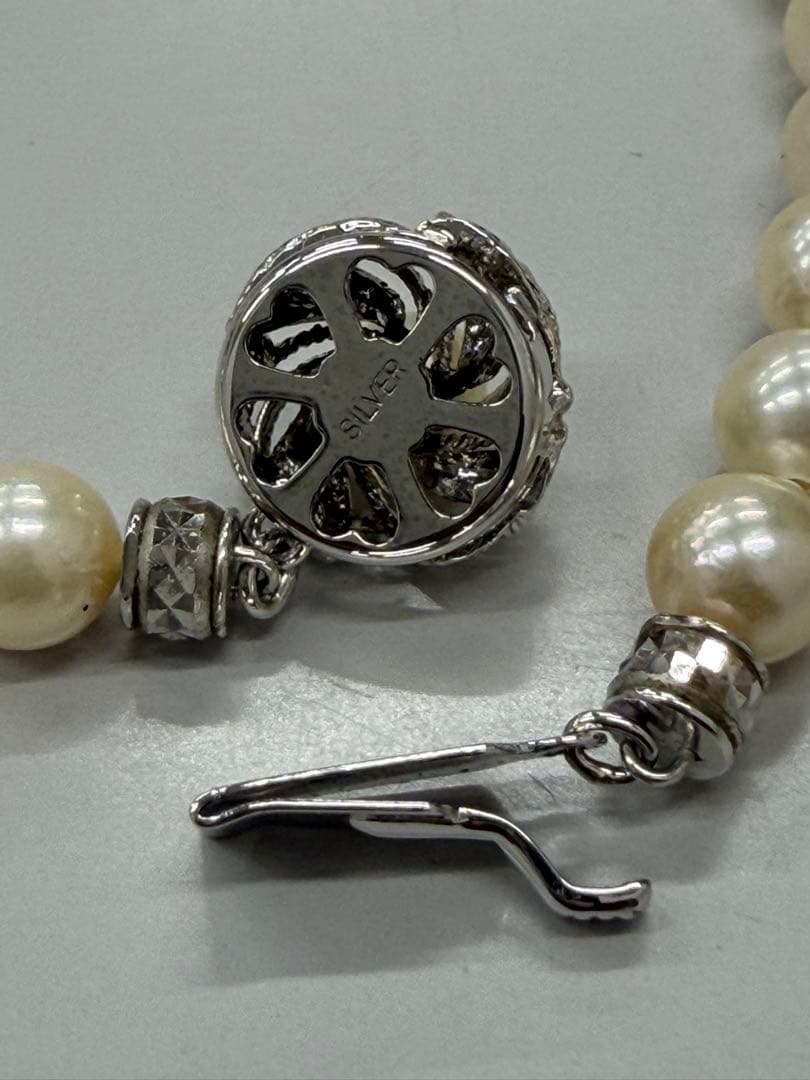 レ*ン様 横浜そごう　パールネックレス　7ミリ玉　約46センチ　本真珠　留め具シ