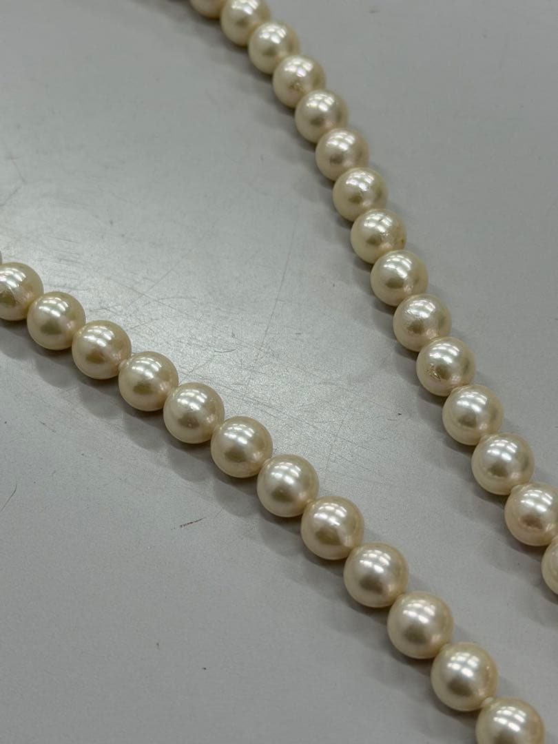 レ*ン様 横浜そごう　パールネックレス　7ミリ玉　約46センチ　本真珠　留め具シ