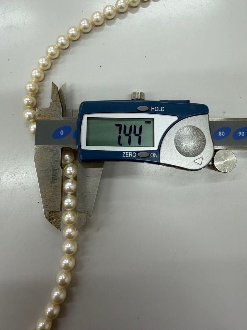 レ*ン様 横浜そごう　パールネックレス　7ミリ玉　約46センチ　本真珠　留め具シ