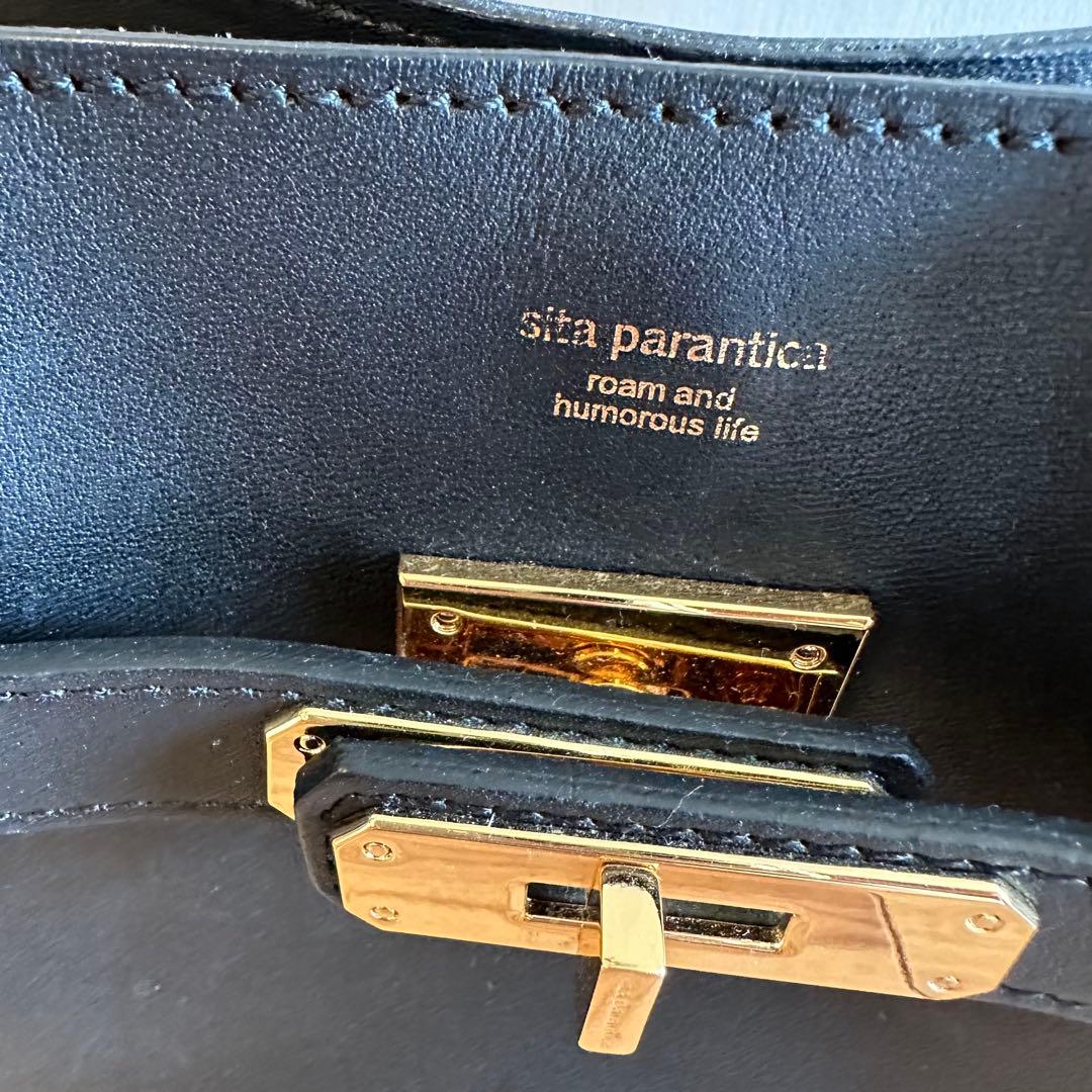 petite 　sita parantica 黒 レザーミニバッグ