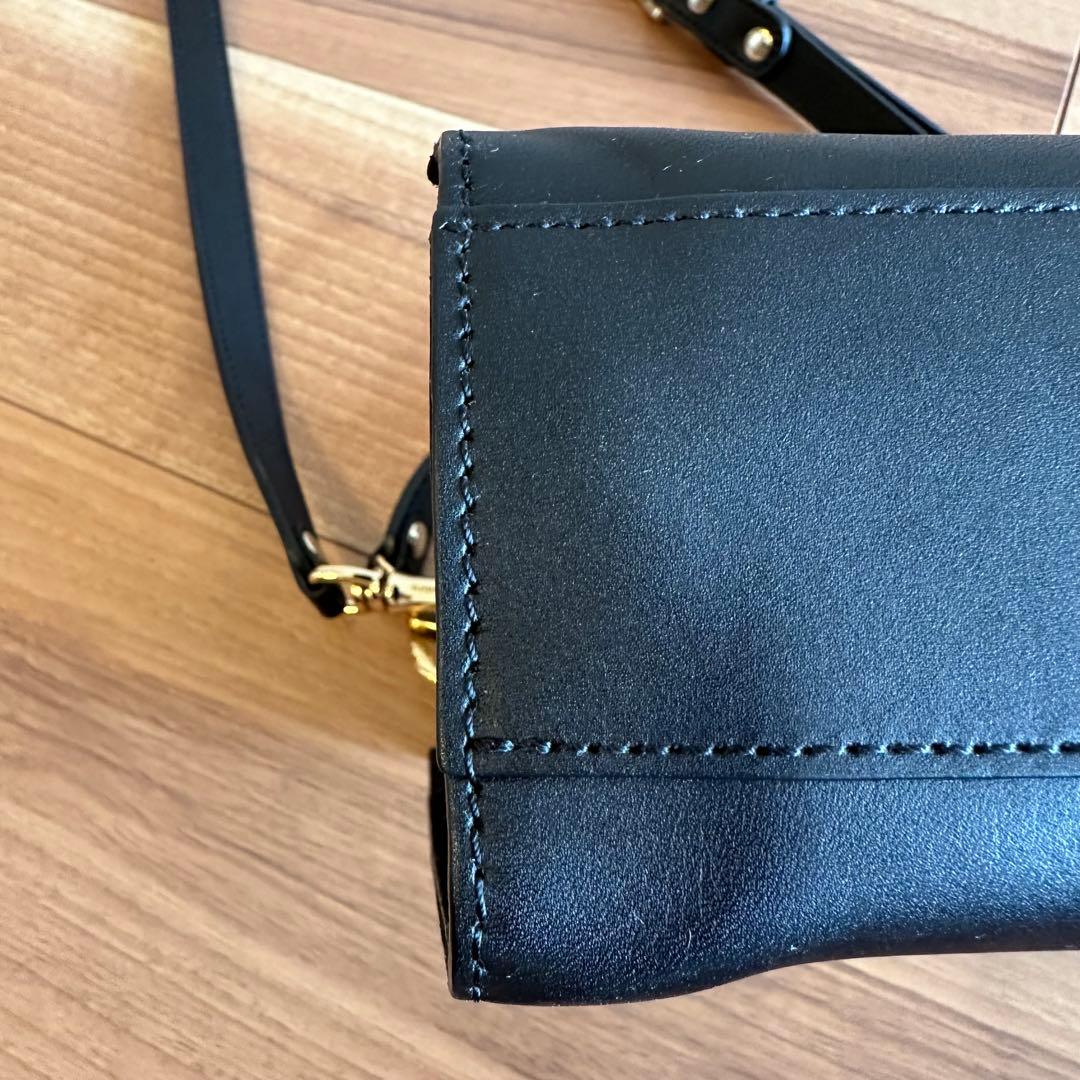 petite 　sita parantica 黒 レザーミニバッグ