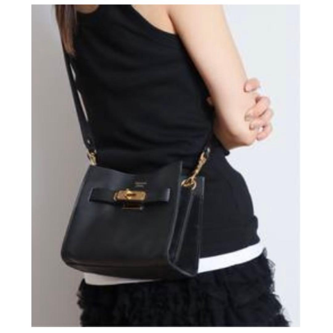 petite 　sita parantica 黒 レザーミニバッグ