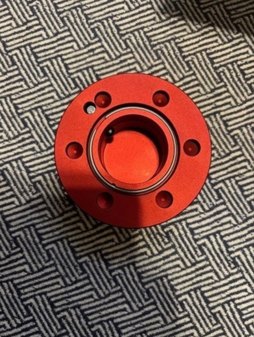 NRG クイックリリース ステアリングロック レッド