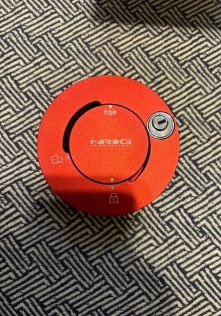 NRG クイックリリース ステアリングロック レッド