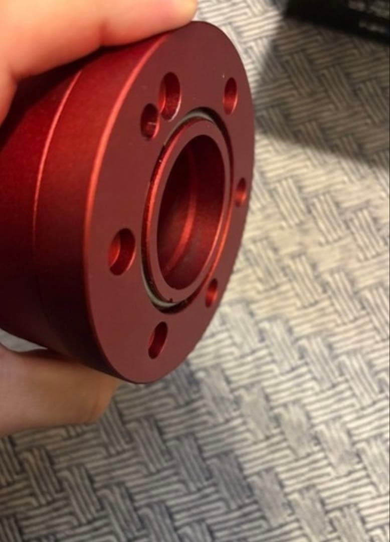 NRG クイックリリース ステアリングロック レッド