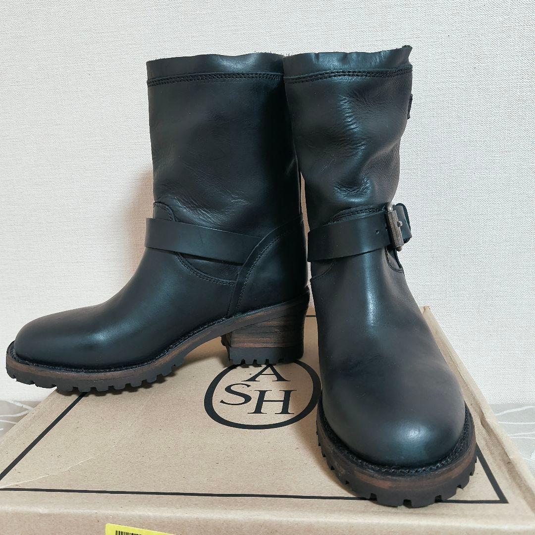 試着のみ ASH ブラック エンジニアブーツ 38