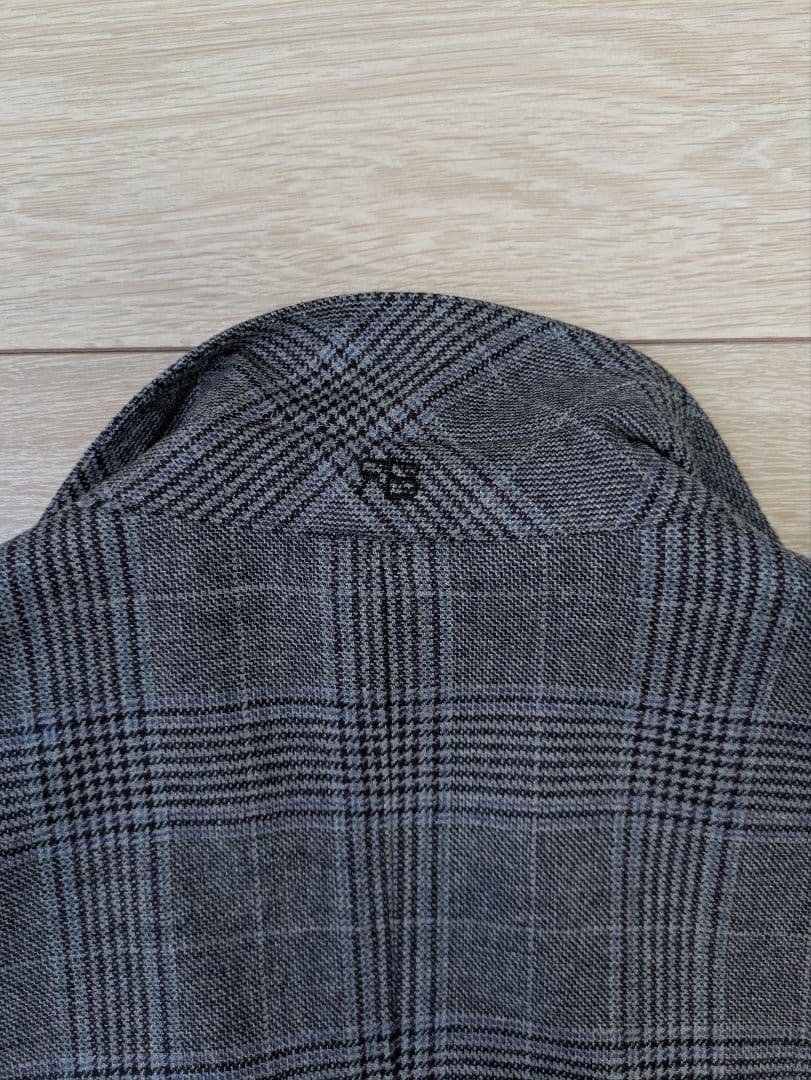 麻布テーラー　R&BLUES グレー チェック柄 ジャケット