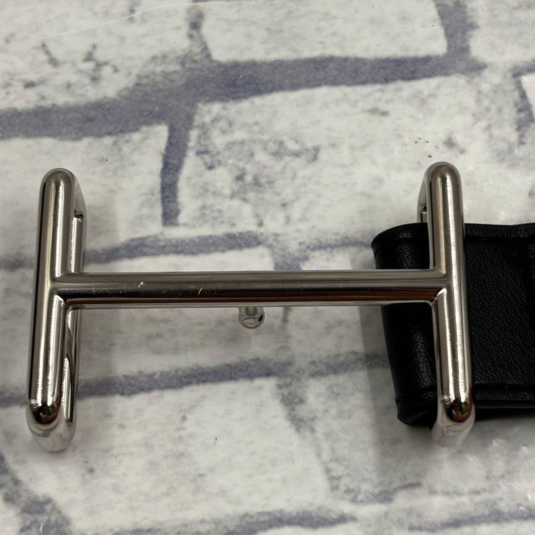 希少美品✨ エルメス ベルト コンスタンス Hバックル 黒 シルバー金具