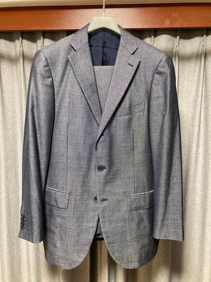 T*s様 RING JACKET スーツ　46 ネイビーグレー