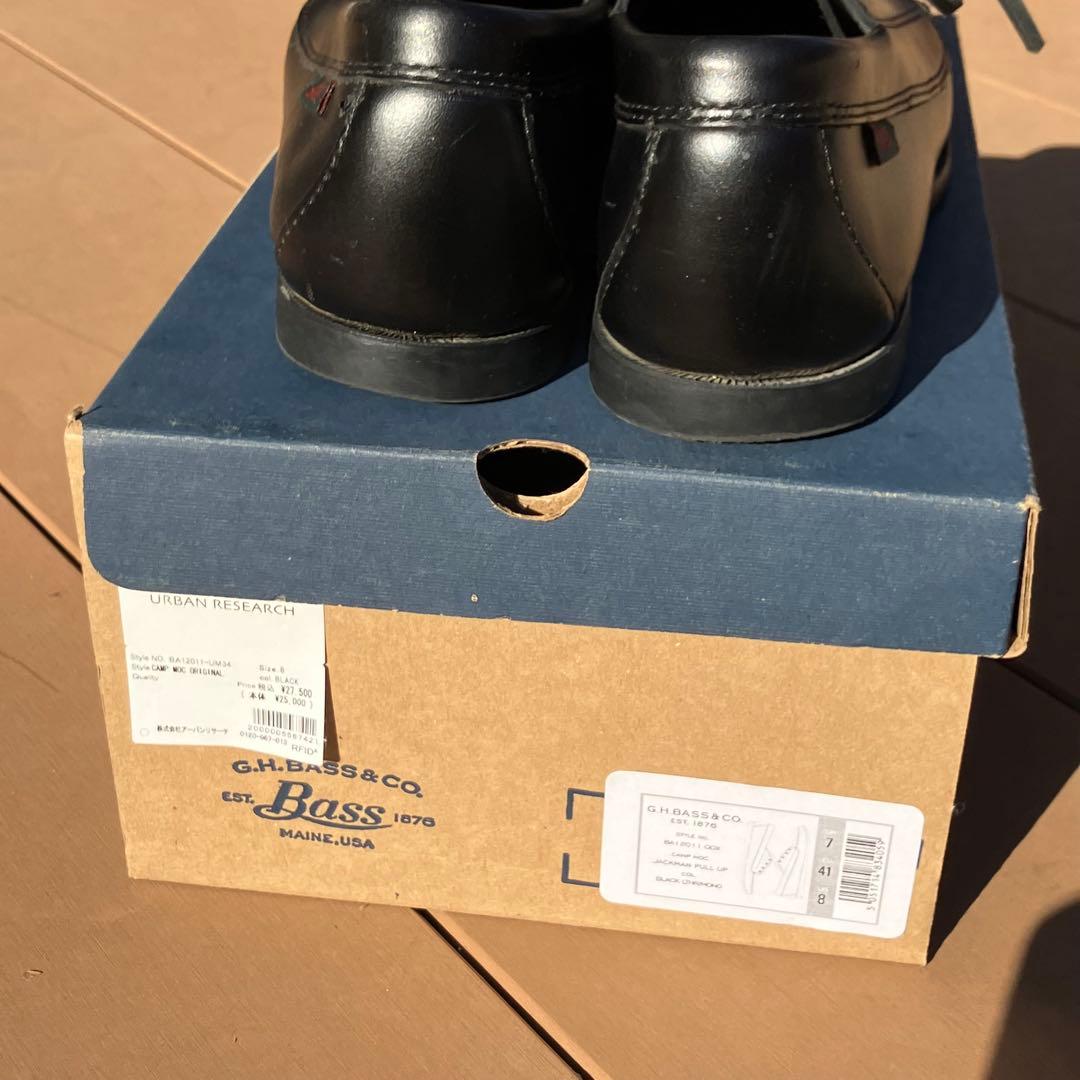 G.H. Bass CAMP MOC キャンプモック ブラック UK7