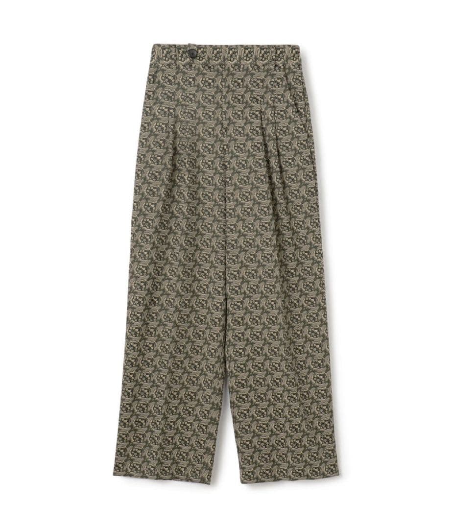 CABaN NOIX ジャガード　2タックセミワイドパンツ