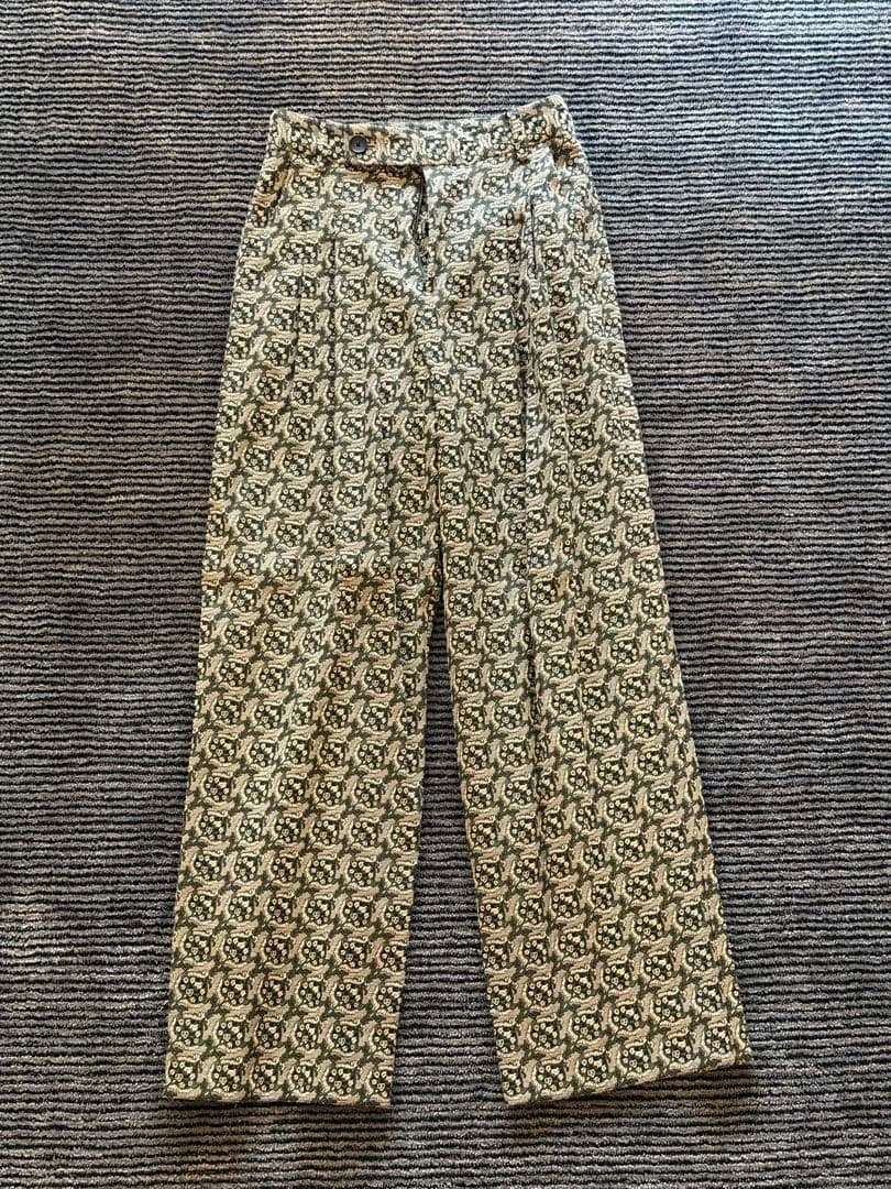 CABaN NOIX ジャガード　2タックセミワイドパンツ