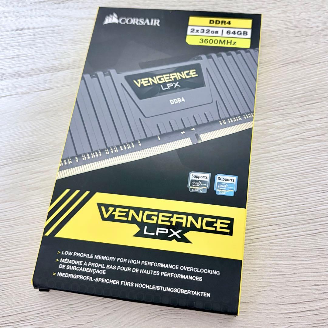 CORSAIR DDR4-3600MHz 64GB 32GB×2枚