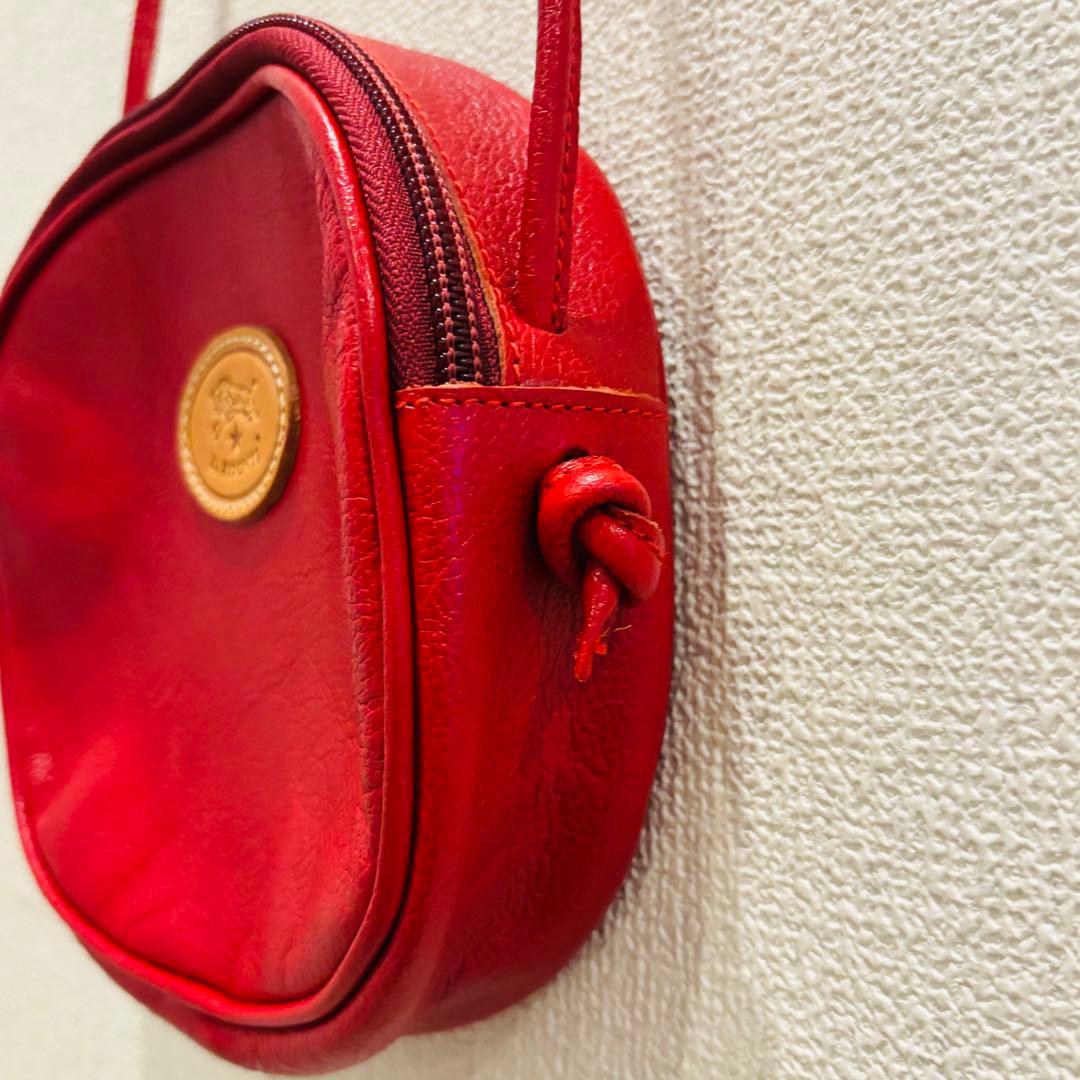 イルビゾンテ クロスボディバッグ レッド 正規品