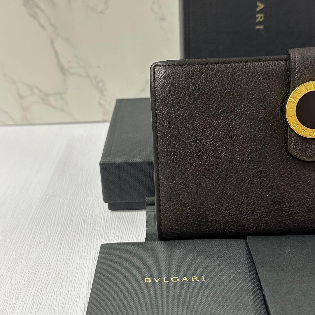 新品同様‼️ ブルガリ　BVLGARI 財布　長財布　サークルロゴ　付属品込み