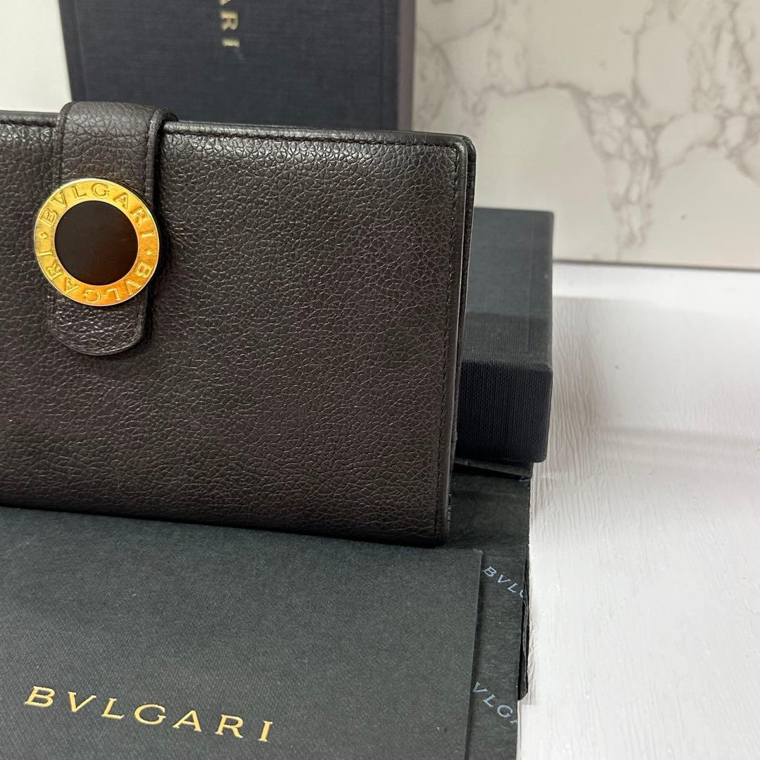 新品同様‼️ ブルガリ　BVLGARI 財布　長財布　サークルロゴ　付属品込み