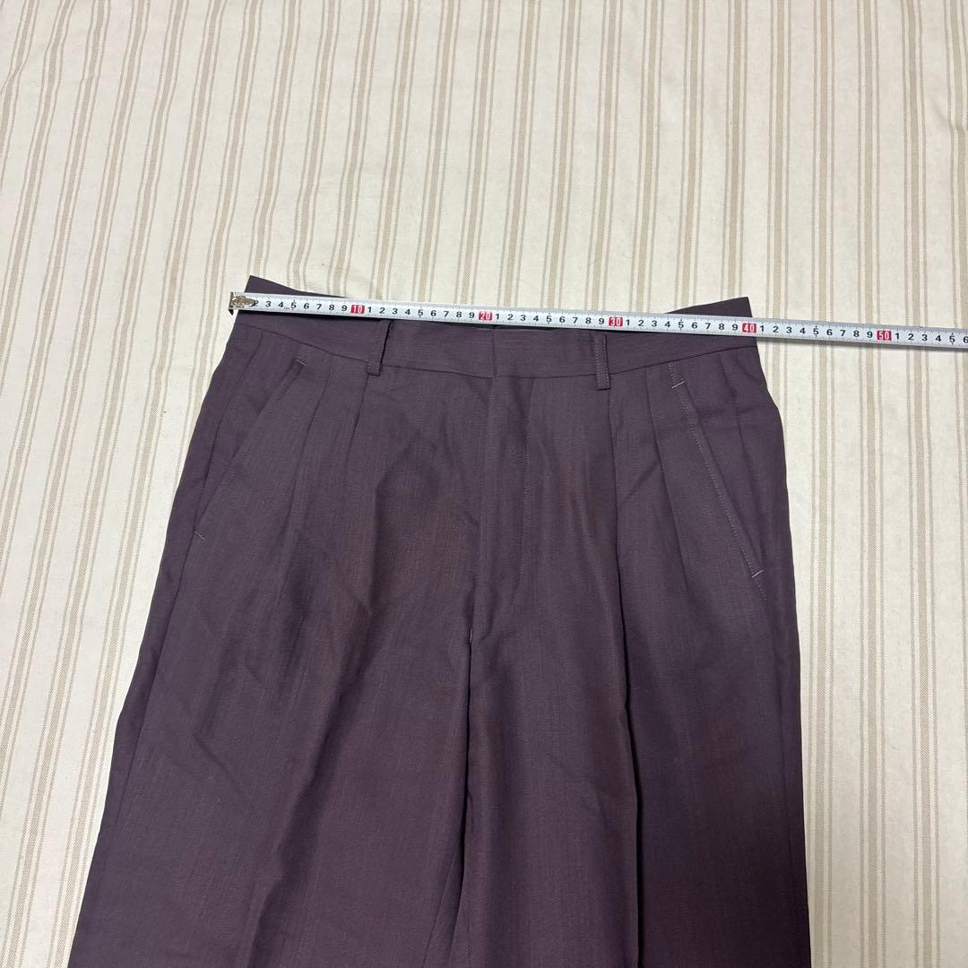 ヴィンテージ　パープル　ダブルブレストスーツ　ダブルジャケット　古着