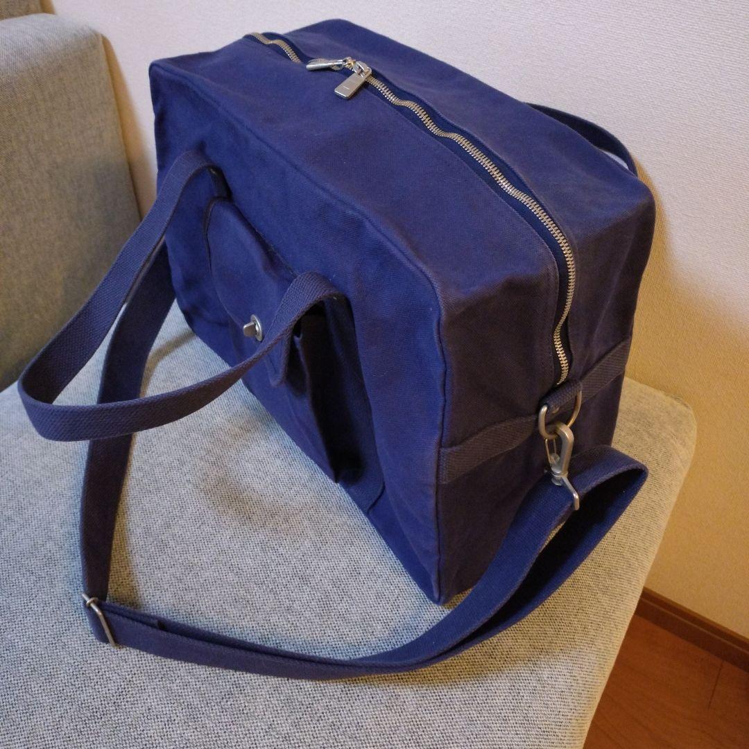 信三郎帆布　ボストンバック ショルダーストラップ付き