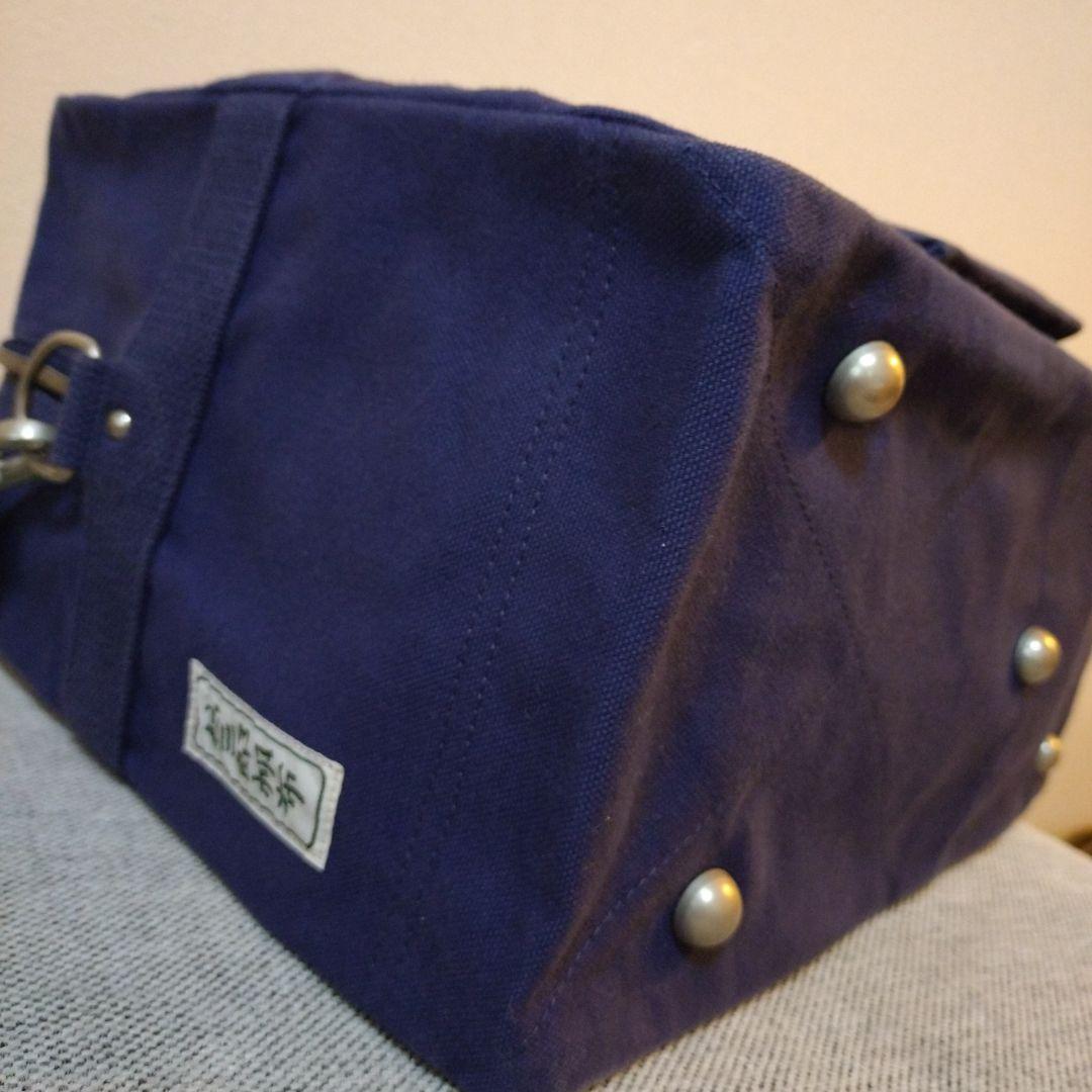 信三郎帆布　ボストンバック ショルダーストラップ付き