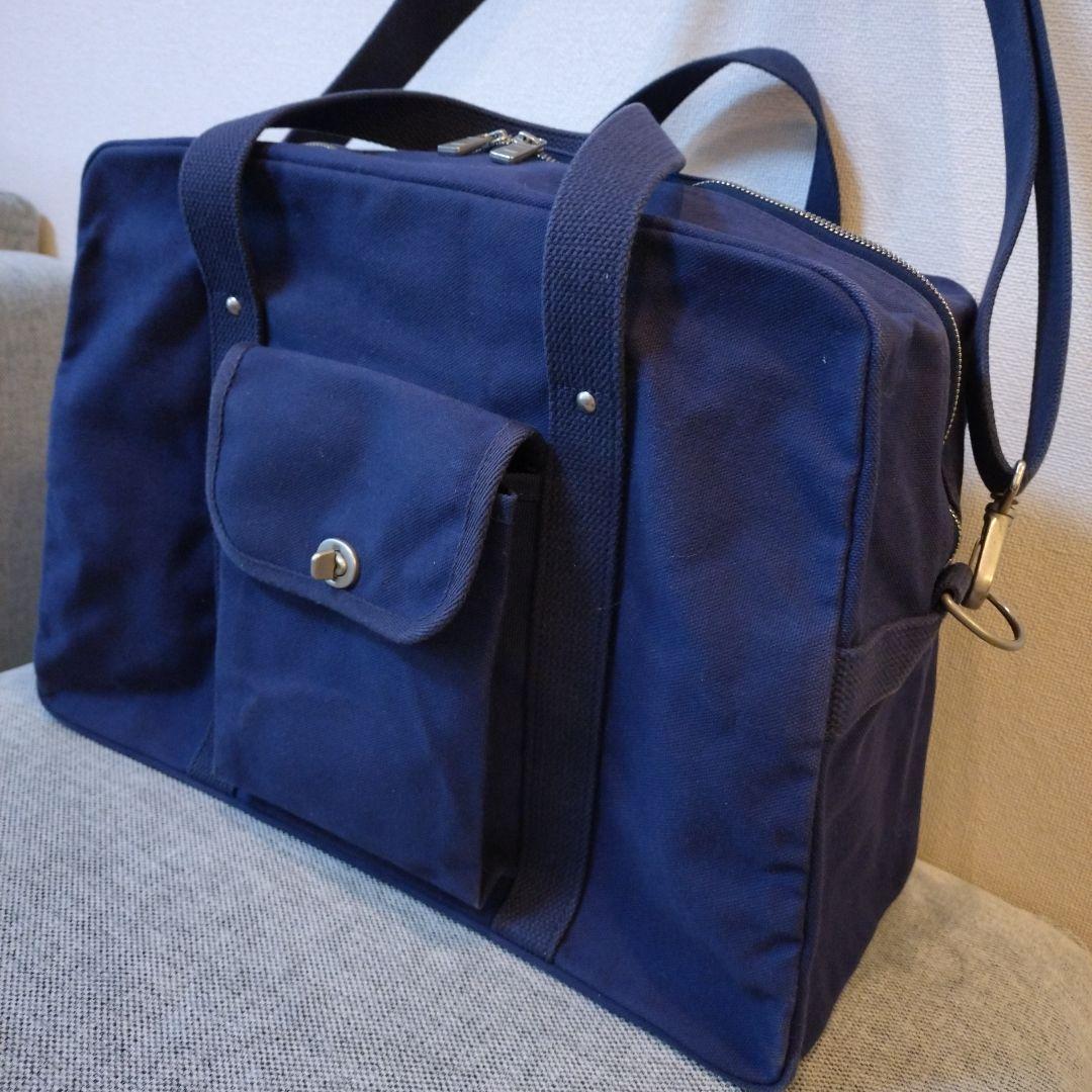 信三郎帆布　ボストンバック ショルダーストラップ付き