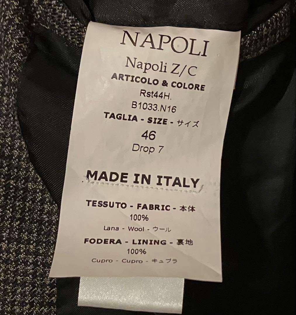 De. Petrillo ブラウン系チェック柄ビジネススーツ　　46