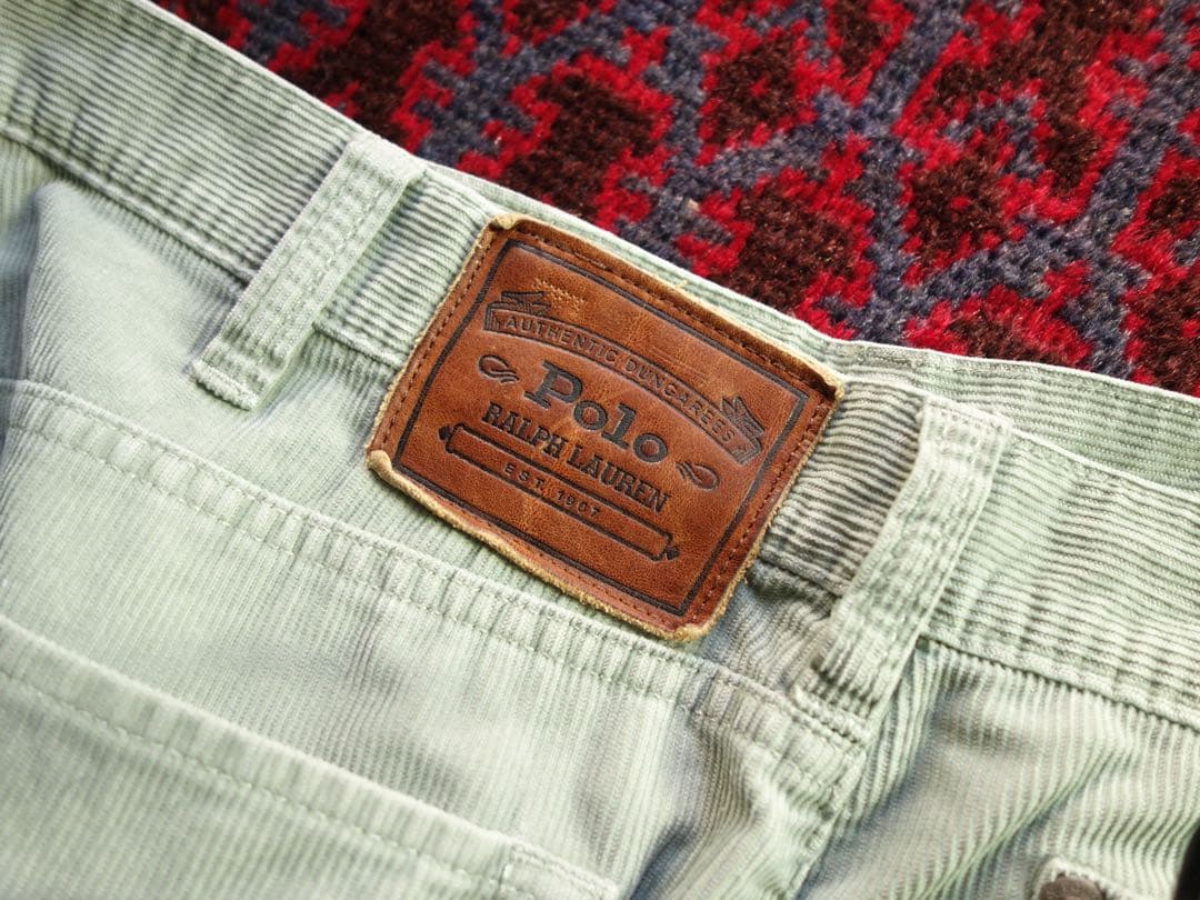 polo ralph lauren コーデュロイパンツ 38 ピスタチオ