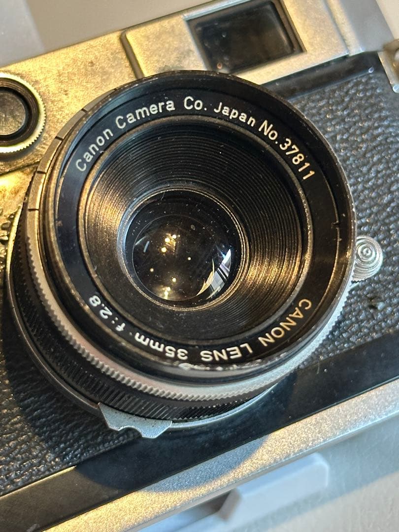 【ジャンク】Canon フィルムカメラ （L系列）No. 578680オマケ付き