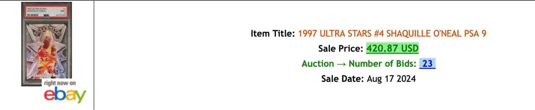メ*男様 NBAカード SHAQUILLE O’NEAL FLEER 1997