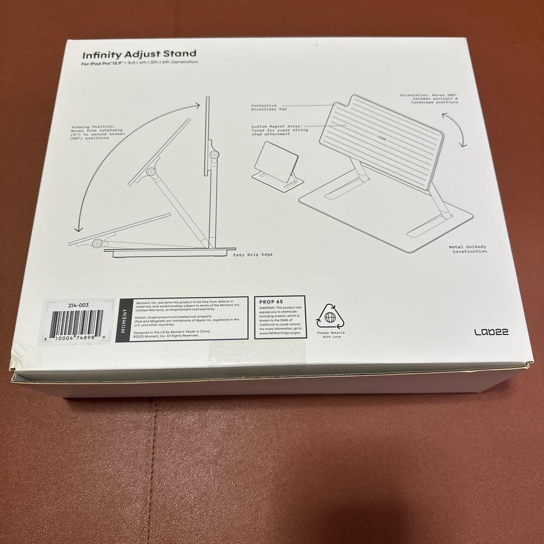 moment Infinity マグネットスタンドiPadPro 12.9in用