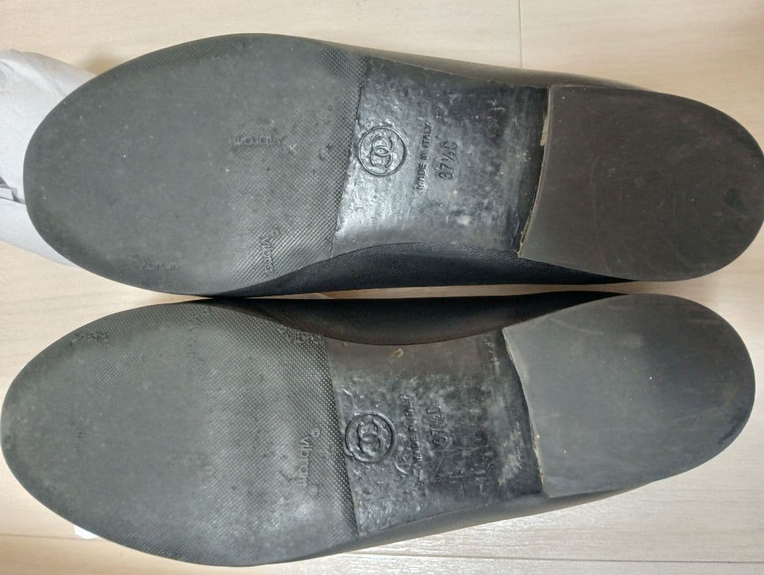 CHANELシャネル ココマーク　フラットシューズ　リボン　バレリーナ　靴