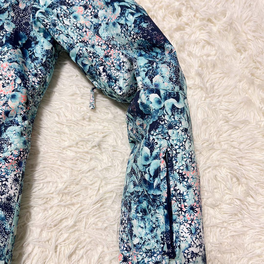 【美品】ROXY ロキシー スキー スノーボード 上下 レディース 花柄 M