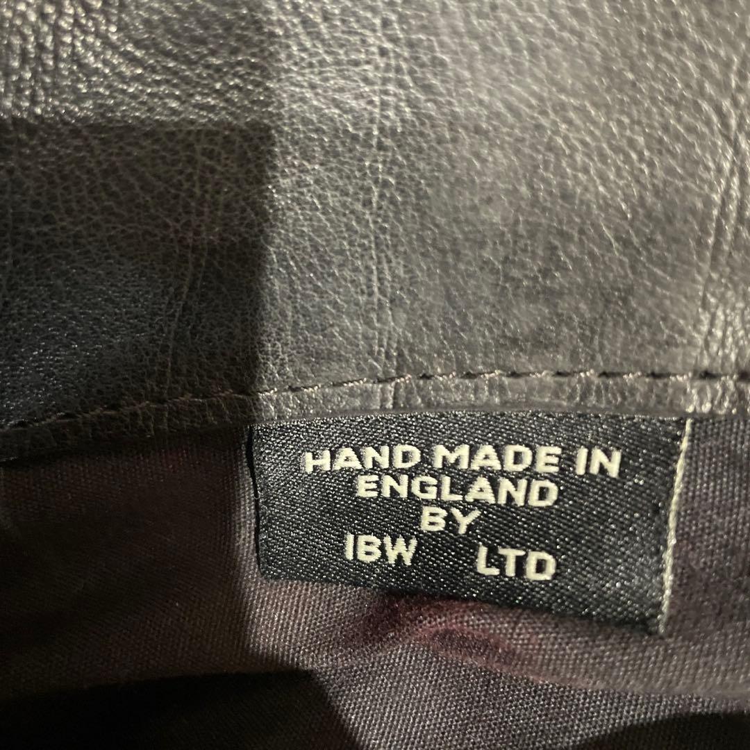 ジャスエムビー　スモールトラベラー ボストンバッグ レザー ブラック　英国製