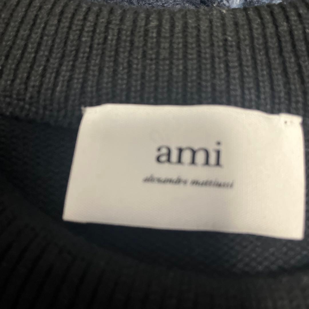 AMI PARIS ハート刺繍 セーター 秋冬ニット