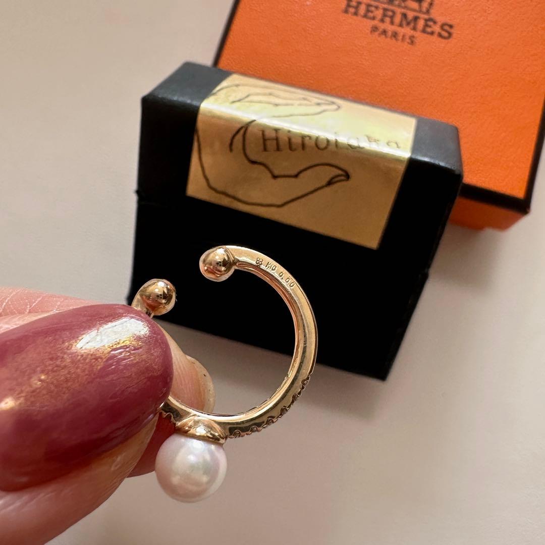 hirotaka アコヤパールダイヤモンドイヤーカフ【極美品】