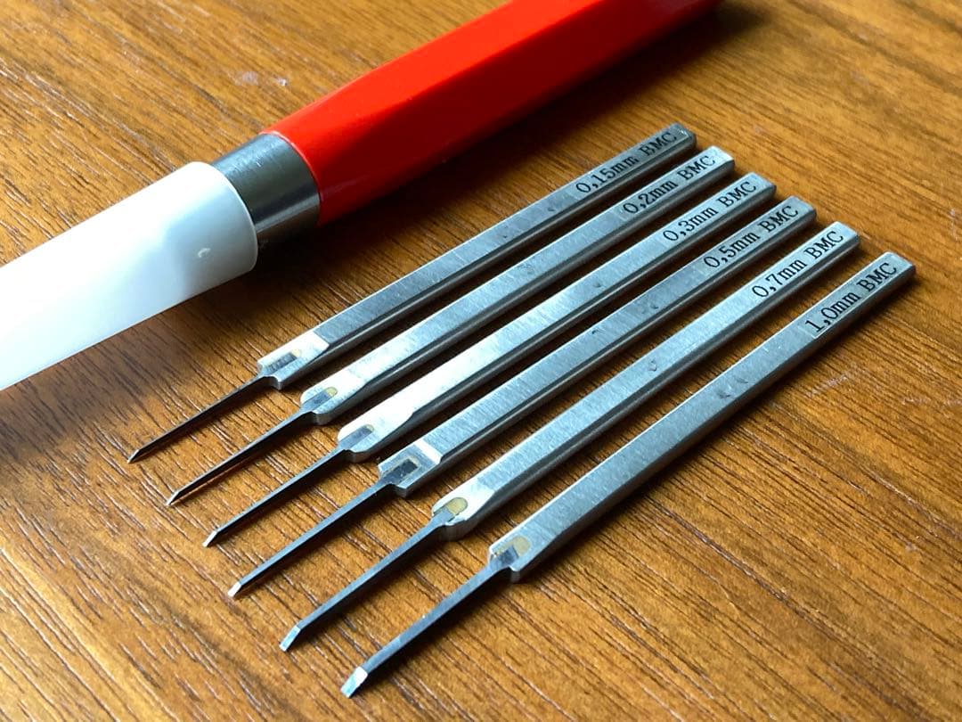 d*7様 スジボリ堂　BMCタガネ 6本セット