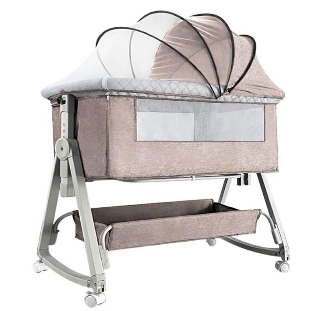 Kino Linpo ベビーベッド　カーキ