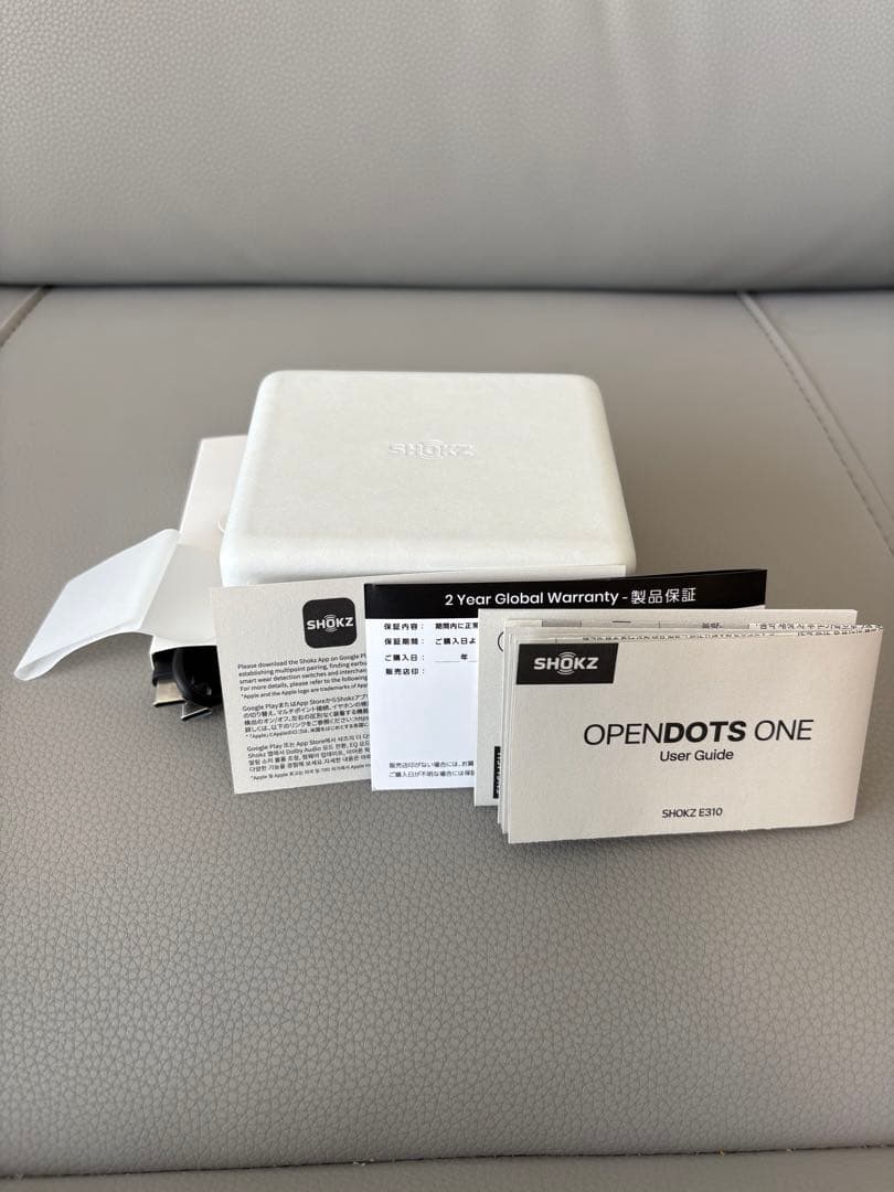 SHOKZ OPENDOTS ONEワイヤレスイヤホン ブラック 中古　数回使用